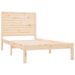 vidaXL Cadre de lit Bois massif 100x200 cm