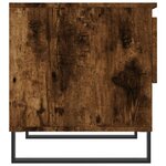 vidaXL Table basse chêne fumé 50x46x50 cm bois d'ingénierie