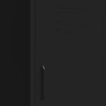 vidaXL Armoire de rangement Noir 42 5x35x101 5 cm Acier