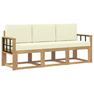 vidaXL Ensemble de canapés d'extérieur 3 pc