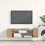 vidaXL Meuble TV artisian oak 100 x 30 x 26 5 cm Bois d'ingénierie