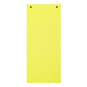 Paquet 100 Fiches Intercalaires Horizontales Unies Perforées Forever - 105x240mm - Jaune - Exacompta