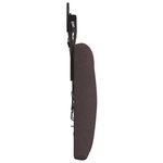 vidaXL Tête de lit suspendue Avec lumière LED Marron foncé Tissu