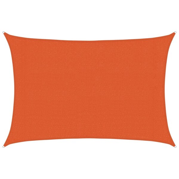 vidaXL Voile d'ombrage 160 g/m² Orange 3x4 m PEHD