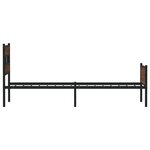 vidaXL Cadre de lit sans matelas chêne marron 90x200cm bois ingénierie
