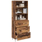 vidaXL Haut Armoire Bois ancien 69 5 x 34 x 180 cm Bois d'ingénierie
