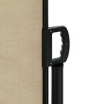 vidaXL Auvent latéral rétractable beige 140x300 cm