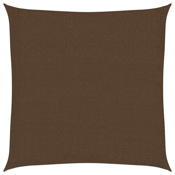 vidaXL Voile d'ombrage 160 g/m² Marron 3x3 m PEHD
