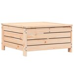 vidaXL Repose-pied de jardin avec coussin bois de pin massif