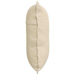 vidaXL Coussin de Dos Crème 60 x 19 x 50 cm tissu