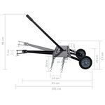 Vidaxl scarificateur pour tondeuse autoportée 100 cm