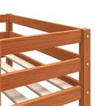 vidaXL Cadre de lit pour enfants sans matelas cire marron 90x200 cm