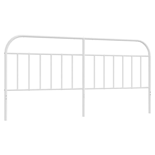 vidaXL Tête de lit de remplacement métal blanc 193 cm