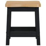 VidaXL Tabouret de bar EKAI 2 Pièces Noir 40 x 29 x 45 5 cm