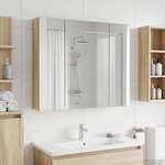 vidaXL Armoire Miroir de Salle de Bain Chêne Sonoma 80 x 14.5 x 70 cm