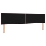 vidaXL Tête de Lit LED avec des lumières à LED Rose 200 cm Velours