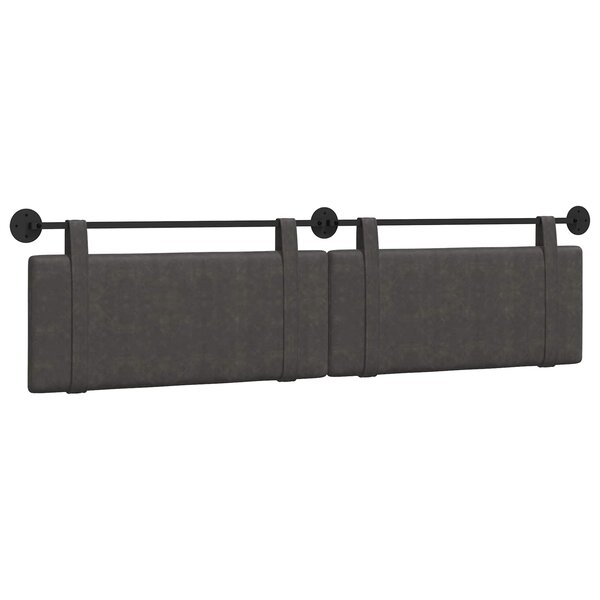 vidaXL Tête de lit suspendue Noir PU antique