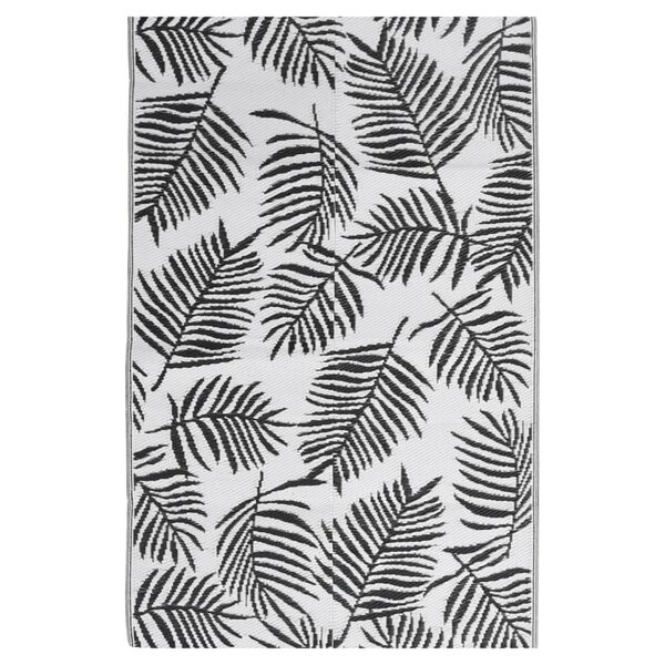 vidaXL Tapis d'extérieur Noir 140x200 cm PP