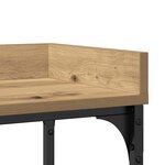 vidaXL Table Console avec étagère chêne artisanal 100 x 30 x 80 cm