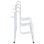 vidaXL Support de vélo au sol autoportant pour 5 vélos acier galvanisé