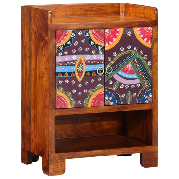 vidaXL Meuble à chaussures 55x35x75 cm en bois solide d'acacia