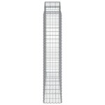 vidaXL Paniers à gabions arqués 6 Pièces 200x50x200/220 cm Fer galvanisé