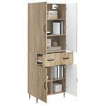 vidaXL Ensemble de Meubles 2 Pièces Chêne Sonoma 66 x 34 5 x 89 5 cm