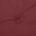 vidaXL Coussins de banc de jardin lot de 2 rouge bordeaux mélangé