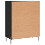 vidaXL Buffet noir 69 5x34x90 cm bois d'ingénierie