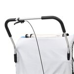 vidaXL Remorque de vélo et poussette 2-en-1 bleu et gris