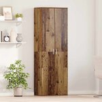 vidaXL Highboard Bois Ancien 60 x 35 x 180 cm Bois d'ingénierie