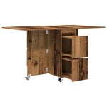 vidaXL Table à dîner 2 Pièces 140 x 80 x 77 cm Bois d'ingénierie