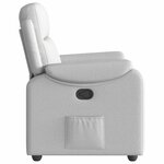 vidaXL Fauteuil inclinable gris nuage tissu