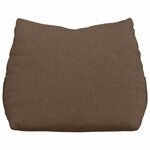 vidaXL Coussin de Dos Marron 45 x 20 x 35 cm tissu