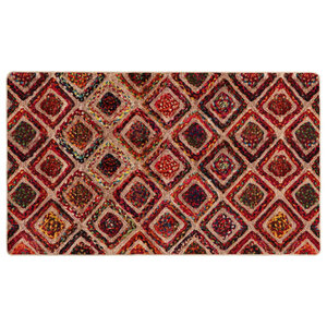 vidaXL Coureur de Tapis MARSA Multicolore 80 x 100 cm Polyester et PVC