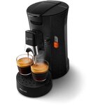 Machine a café dosette noire + 2 tasses - philips csa240/22 senseo select eco - tour de france
