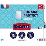 Oreiller médium 60 x 60 cm protection anti punaise  anti acarien - 550 g - Blanc