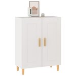 vidaXL Buffet Blanc 69 5x34x90 cm Bois d'ingénierie
