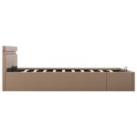 vidaXL Cadre de lit à rangement hydraulique et LED 160x200 cm
