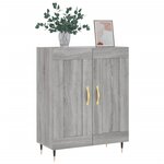 vidaXL Buffet sonoma gris 69 5x34x90 cm bois d'ingénierie
