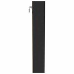 vidaXL Armoire à vitrine noir 100x8 5x50 cm bois d'ingénierie