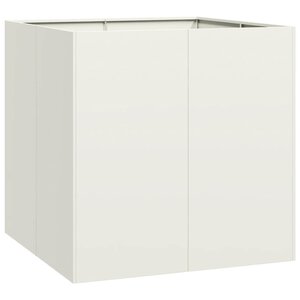 vidaXL Jardinière blanc 80x80x80 cm acier