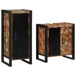 vidaXL Ensemble de mobilier de salle de bain avec étagère 2 Pièces