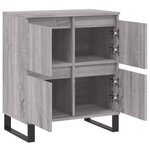 vidaXL Buffet Sonoma gris 60x35x70 cm Bois d'ingénierie