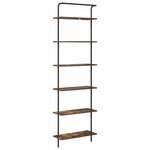 vidaXL Étagère Chêne fumé 60 x 24 x 203 cm Bois d'ingénierie