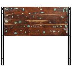 vidaXL Tête de lit 120 cm bois massif récupéré et fer