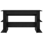 vidaXL Bureau Autre Chêne noir 140 x 50 x 75 cm Bois d'ingénierie