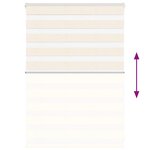 vidaXL Store zèbre beige marbré largeur du tissu 105 9 cm polyester