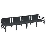 vidaXL Ensemble de canapé de jardin Anthracite Acier