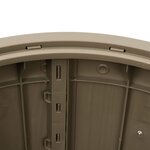 vidaXL Boîte de rangement de jardin 3 en 1 marron clair polypropylène